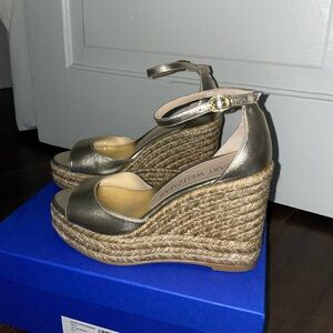 Stuart Weitzman Nudistia Espadrille Wedges 8